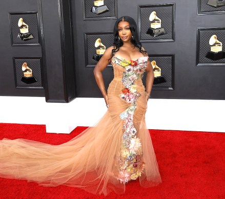 SZA arrives for the 64th annual Grammy Awards at the MGM Grand Garden Arena in Las Vegas, Nevada, USA, 03 April 2022.
Arrivals - 64th Annual Grammy Awards, Las Vegas, USA - 03 Apr 2022