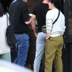 *EXCLUSIVE* Ashton Kutcher gets animated with former stepdaughter Rumer Willis while out in Studio City!