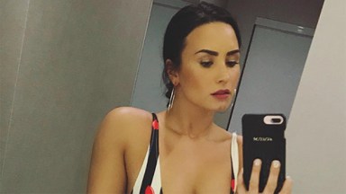 Demi Lovato's Bathing Suit Pic: Rocks Massive Cleavage In Sexy One Piece –  Hollywood Life