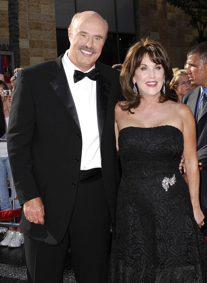 Dr. Phil and his wife pose