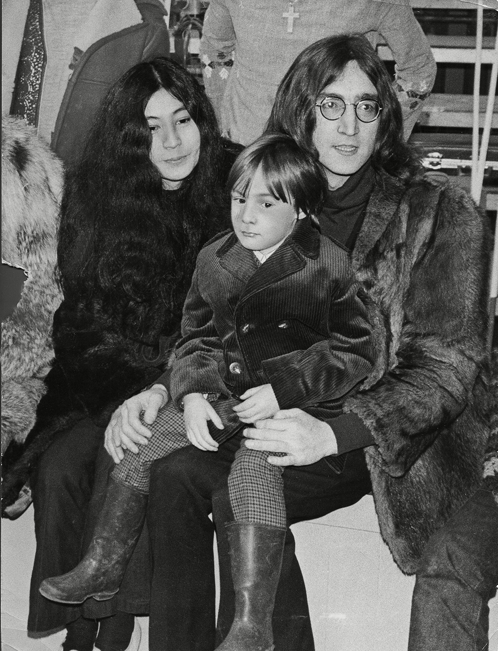 John Lennon Yoko Ono And John''s Son Julian At The Rolling Stones ''rock And Roll Circus'' The Couple Married March 1969 1968