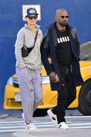 ** RIGHTS: WORLDWIDE EXCEPT IN FRANCE, GERMANY, POLAND **  - *FILE PHOTOS* New York, NY  - Katie Holmes and Jamie Foxx have reportedly ended their six year relationship. The couple who were starting to go public a little more this year are pictured during a casual stroll in NYC in April. Jamie has recently been spotted partying with singer Sela Vave in LA leading to speculation that he was cheating. Page Six reported that the actress was recently overheard telling a friend,  “What Jamie does is his business — we haven’t been together for months.” "Shot on 04/16/19*Pictured: Jamie Foxx, Katie HolmesBACKGRID USA 20 AUGUST 2019 BYLINE MUST READ: Skyler2018 / BACKGRIDUSA: +1 310 798 9111 / usasales@backgrid.comUK: +44 208 344 2007 / uksales@backgrid.com*UK Clients - Pictures Containing ChildrenPlease Pixelate Face Prior To Publication*