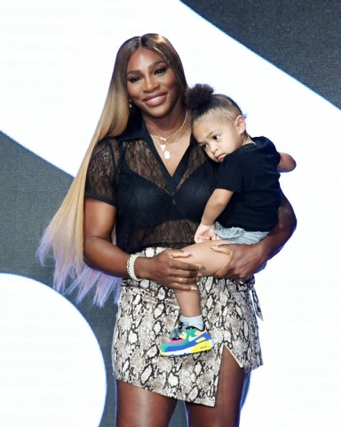 Serena Williams and daughter Alexis Olympia Ohanian Jr. on the catwalk Serena by Serena Williams show, Front Row, Spring Summer 2020, New York Fashion Week, USA - 10 Sep 2019