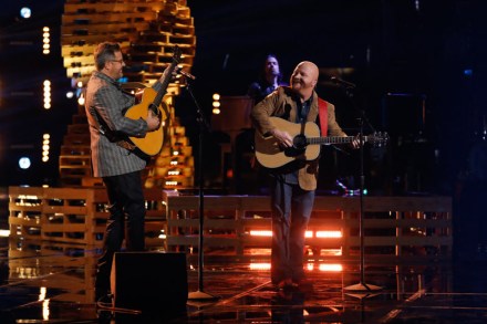 THE VOICE -- "Live Finale" Episode 1321B -- Pictured: (l-r) Vince Gill, Red Marlow -- (Photo by: Trae Patton/NBC)