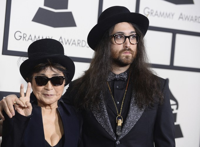 John Lennon’s wife Yoko Ono and son Sean