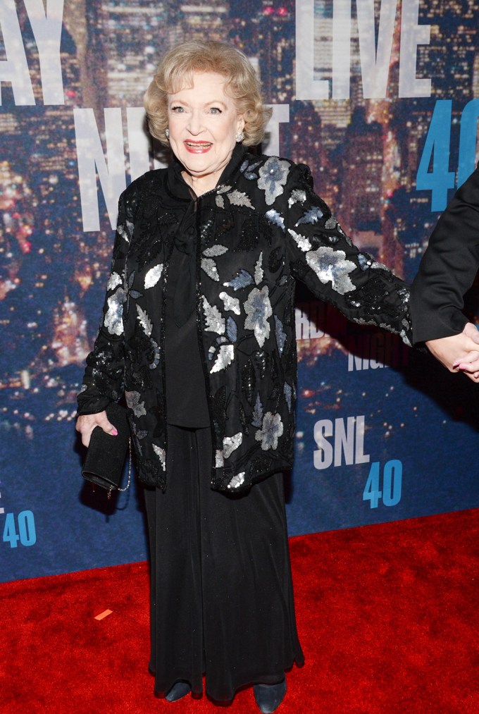 Betty White Attends ‘SNL 40’