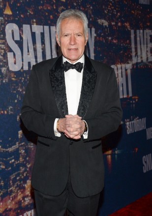 Alex Trebek attends the SNL 40th Anniversary Special at Rockefeller Plaza, in New York
SNL 40th Anniversary Special - Arrivals, New York, USA