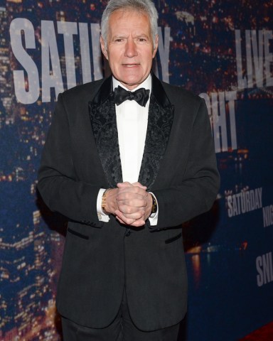 Alex Trebek attends the SNL 40th Anniversary Special at Rockefeller Plaza, in New York
SNL 40th Anniversary Special - Arrivals, New York, USA