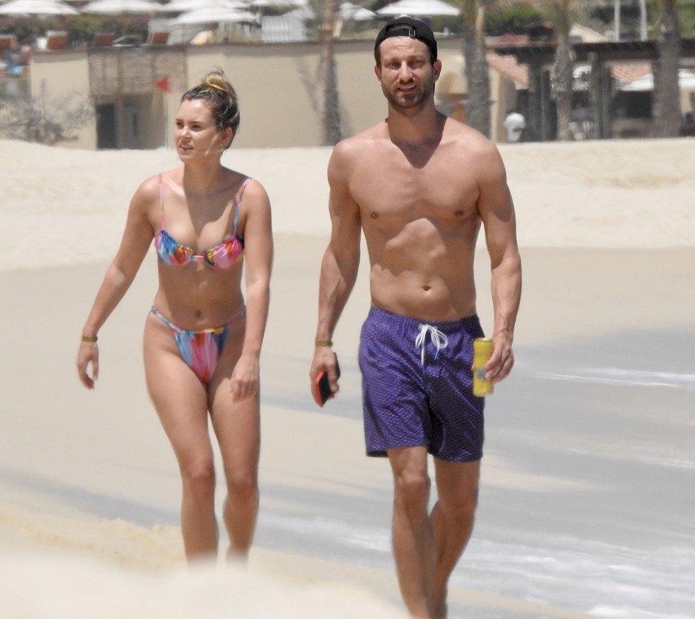 EXCLUSIVE: Bachelor Nation stars Anna Redman and Chris Bukowski hit the beach in Mexico.