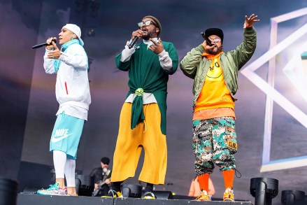 The Black Eyed Peas - will i am (William Adams), apl.de.ap (Allan Pineda Lindo), Taboo (Jaime Luis Gomez)
The Black Eyed Peas in concert at Barclaycard presents British Summer Time Hyde Park in London, UK - 14 Jul 2019