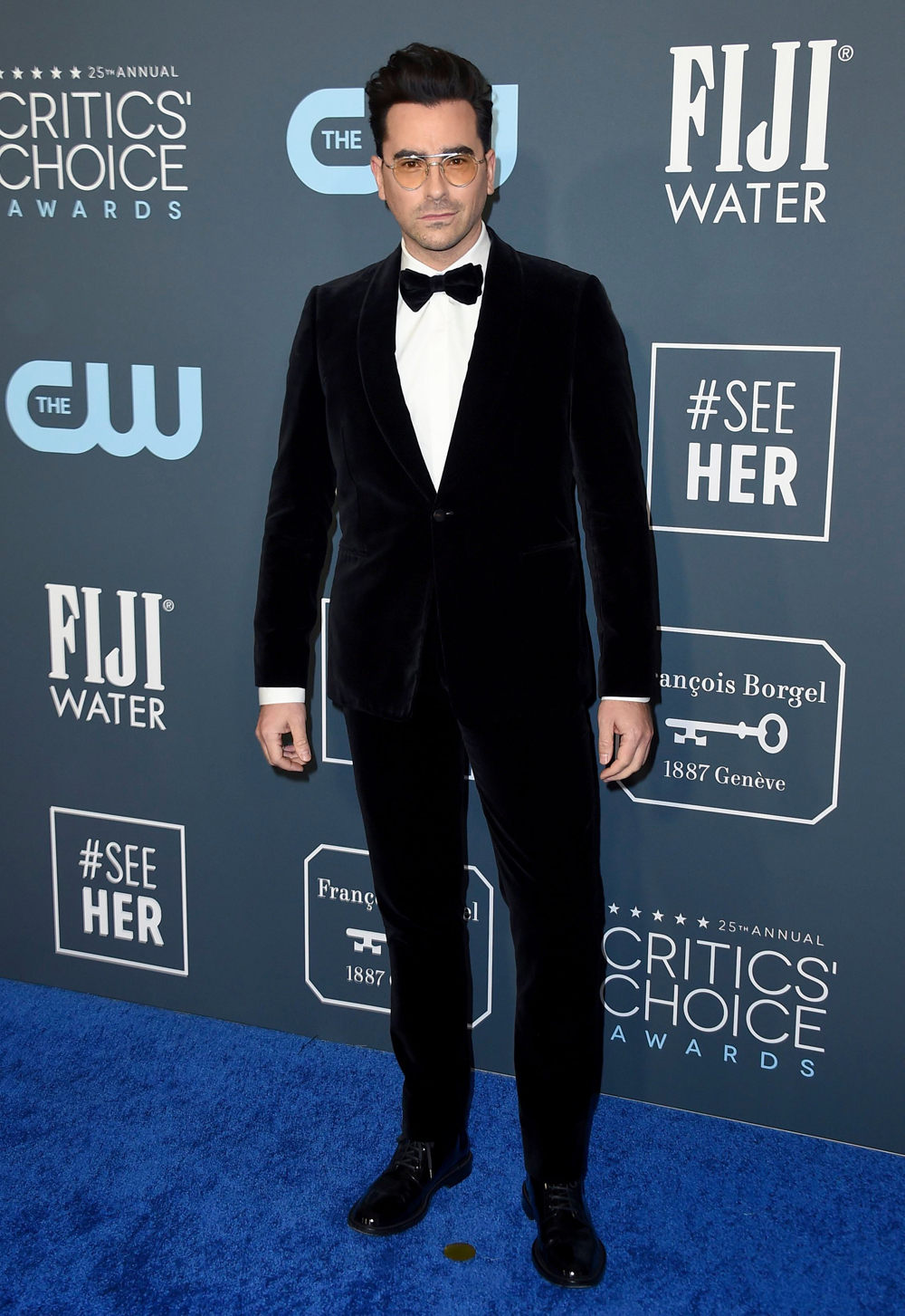 Daniel Levy arrives at the 25th annual Critics' Choice Awards, at the Barker Hangar in Santa Monica, Calif
25th Annual Critics' Choice Awards - Arrivals, Santa Monica, USA - 12 Jan 2020