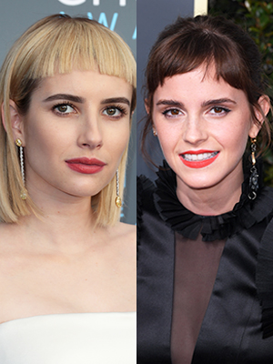 emma roberts bangs