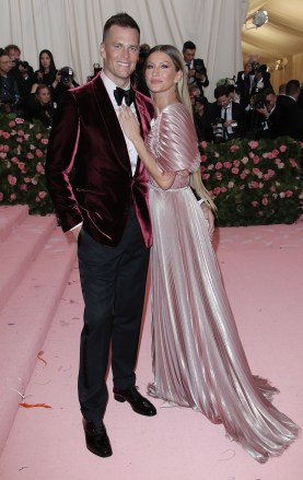 Tom Brady and Gisele Bundchen
Costume Institute Benefit celebrating the opening of Camp: Notes on Fashion, Arrivals, The Metropolitan Museum of Art, New York, USA - 06 May 2019