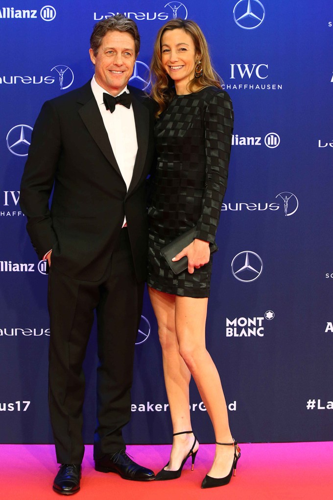 Hugh Grant and wife Anna at the Laureus World Sports Awards