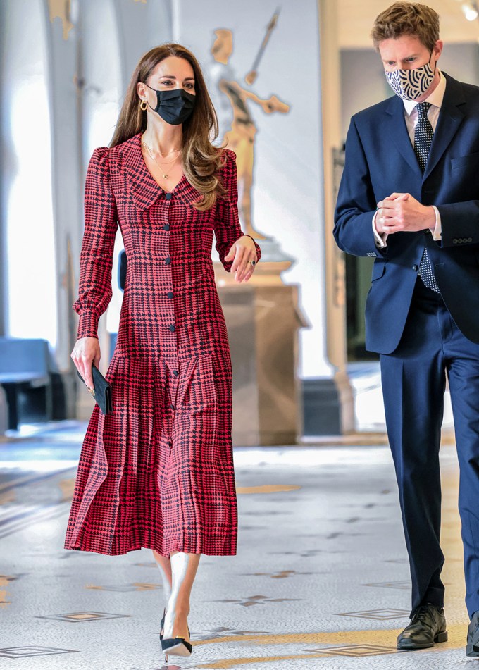 Kate Middleton’s Red Checkered Dress