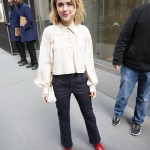 Kiernan Shipka At Sirius Studios. . 02 Apr 2019 Pictured: Kiernan Shipka . Photo credit: Joe Russo / MEGA TheMegaAgency.com +1 888 505 6342 (Mega Agency TagID: MEGA392901_004.jpg) [Photo via Mega Agency]