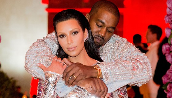 Kanye West and Kim Kardashian