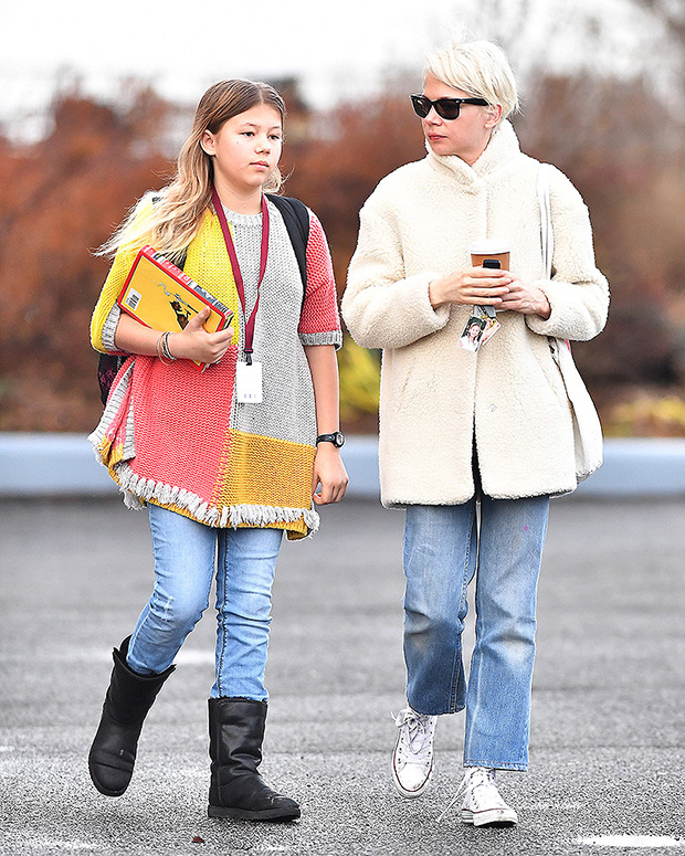 Michelle Williams with her daughter Matilda 