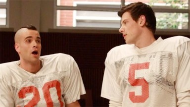 Mark Salling & Cory Monteith on 'Glee'
