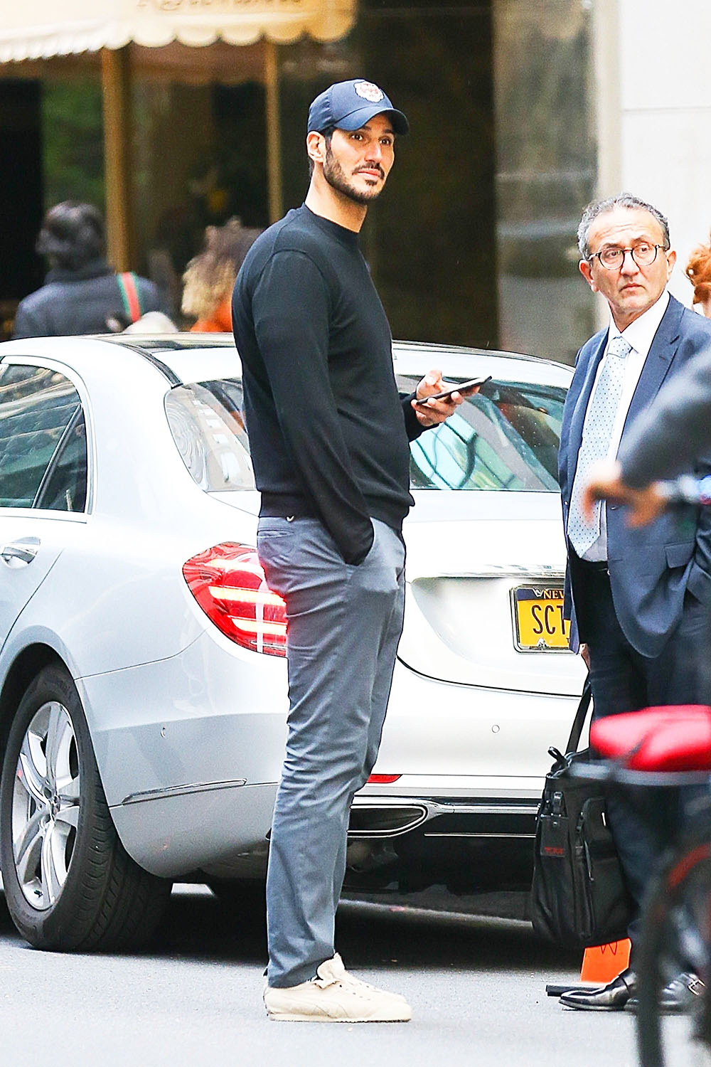 New York, NY  - *EXCLUSIVE*  - Rihanna's boyfriend Hassan Jameel seen out and about in NYC. The Saudi businessman kept it casual this afternoon in a black long sleeve, grey pants and cap.

Pictured: Hassan Jameel

BACKGRID USA 16 APRIL 2019 

USA: +1 310 798 9111 / usasales@backgrid.com

UK: +44 208 344 2007 / uksales@backgrid.com

*UK Clients - Pictures Containing Children
Please Pixelate Face Prior To Publication*