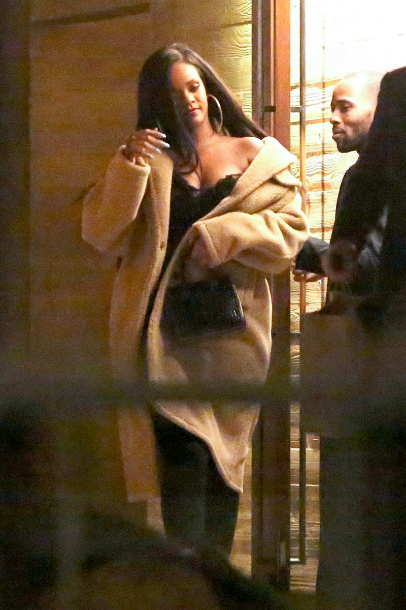 *EXCLUSIVE* Rihanna and boyfriend Hassan Jameel go for a late night dinner date in Malibu