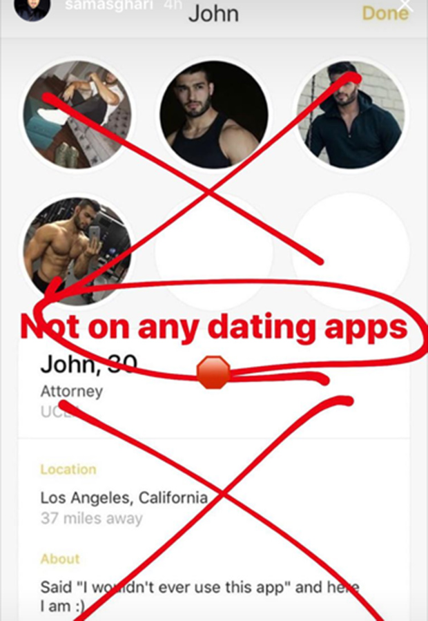 Sam Asghari dating app