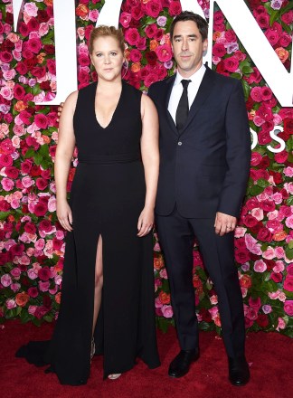 Amy Schumer, Chris Fischer. Amy Schumer, left, and Chris Fischer arrive at the 72nd annual Tony Awards at Radio City Music Hall, in New York
The 72nd Annual Tony Awards - Arrivals, New York, USA - 10 Jun 2018