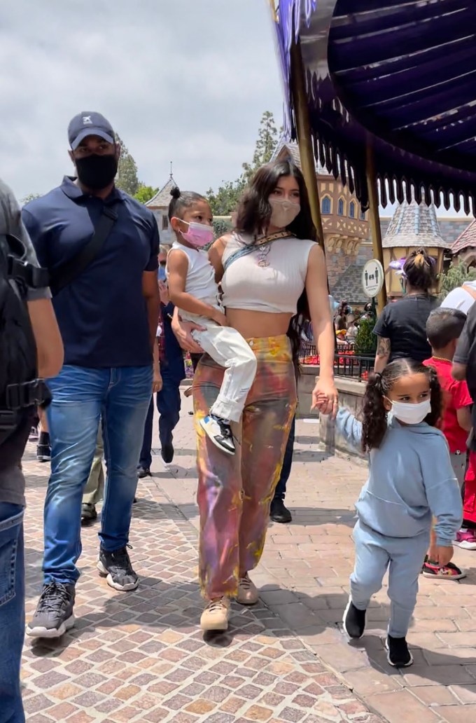 Kylie Jenner and Stormi at Disneyland