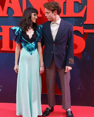 Natalia Dyer and Charlie Heaton attend the premiere of the new season of 'Stranger Things' the series they star at the cinema callao in Madrid.
'Stranger Things' Season 4 Premiere, Callao Cinema, Madrid, Spain - 18 May 2022