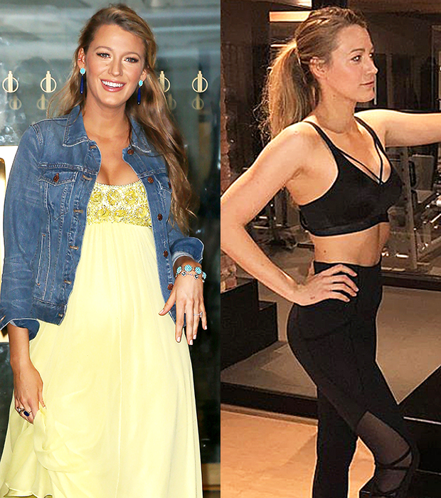 Before and after pic of Blake Lively's pregnancy