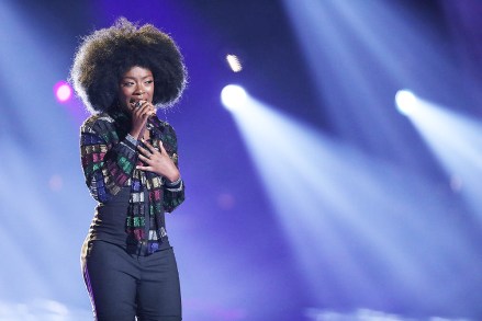 THE VOICE -- "Live Top 11" Episode 1416B -- Pictured: Christiana Danielle -- (Photo by: Tyler Golden/NBC)