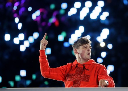 DJ Martin Garrix performs during the closing ceremony of the 2018 Winter Olympics in Pyeongchang, South Korea
Olympics Closing Ceremony, Pyeongchang, South Korea - 25 Feb 2018
