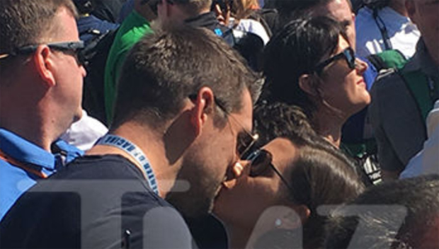 Aaron Rodgers And Danica Patrick’s Kiss At Daytona — See The