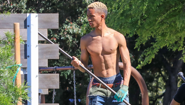 Jaden and Willow Smith took some time on plant trees in LA on Friday. 
