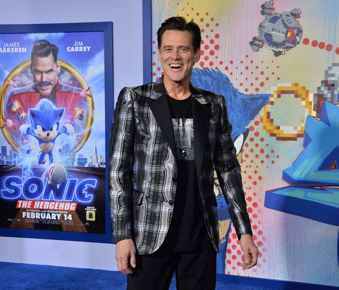 Jim Carrey at the ‘Sonic the Hedgehog’ premiere