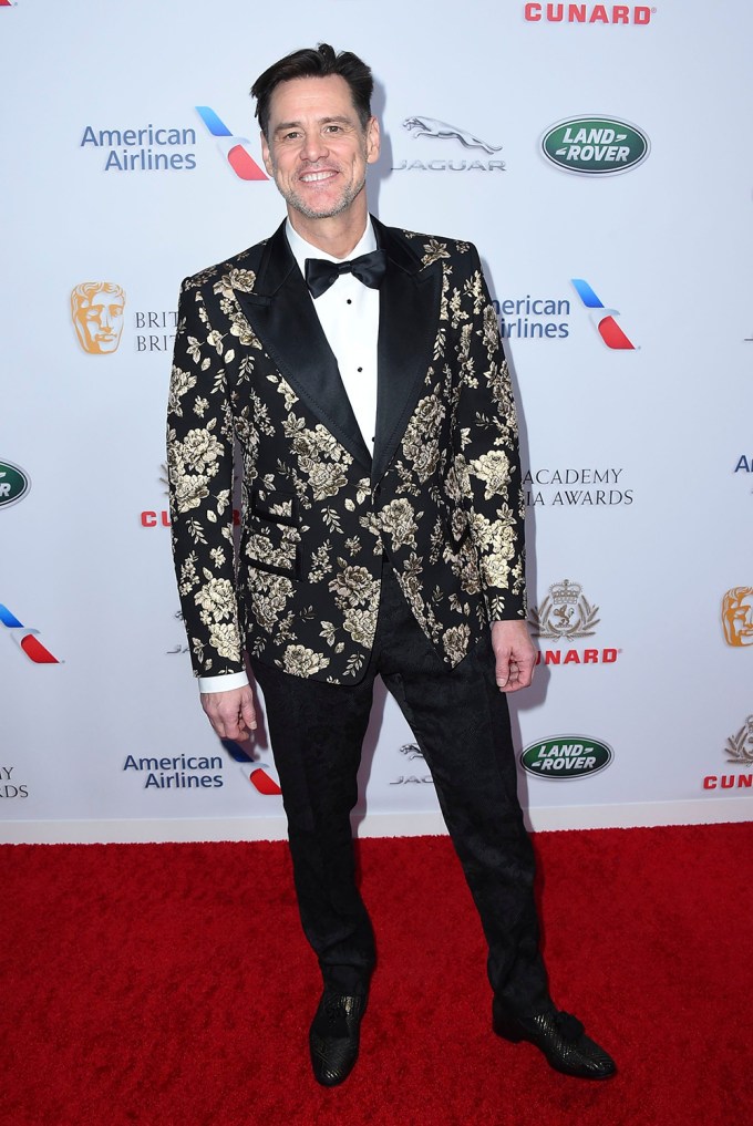 Jim Carrey at the BAFTAs