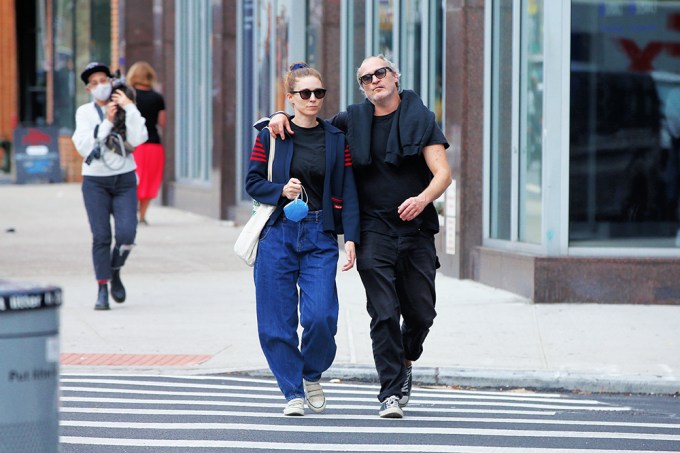 Joaquin Phoenix Walks With Rooney Mara In NYC