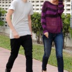 Justin Bieber and Selena Gomez in Miami Beach