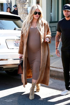 Sherman Oaks, CA  - Khloe Kardashian and Kris Jenner go shopping for the baby at Juvenile Shop in Sherman Oaks. The two are filming for "Keeping Up With The Kardashians." Khloe seems to take a leaf from Kim's book wearing a bodycon dress paired with a long fur coat.

Pictured: Khloe Kardashian

BACKGRID USA 21 FEBRUARY 2018 

BYLINE MUST READ: Javiles / BACKGRID

USA: +1 310 798 9111 / usasales@backgrid.com

UK: +44 208 344 2007 / uksales@backgrid.com

*UK Clients - Pictures Containing Children
Please Pixelate Face Prior To Publication*