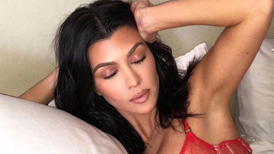Kourtney Kardashian On Valentine's Day: Poses In Lacy Red Bra – Hollywood  Life