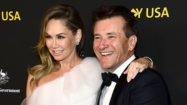 Robert Herjavec with his pregnant wife, Kym Johnson