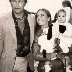 Natalie Wood Actress Who Died On 28th November 1981 Pictured With Her Actor Husband Robert Wagner And Their Daughter Natasha Arriving At Heathrow Airport From The Us.