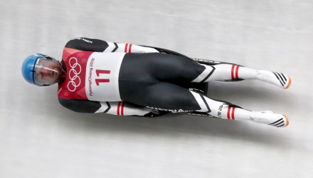 David Gleirscher
Luge - PyeongChang 2018 Olympic Games, Daegwallyeong-Myeon, Korea - 11 Feb 2018
David Gleirscher of Austria in action to win the gold in the Men's Luge Singles competition at the Olympic Sliding Centre during the PyeongChang 2018 Olympic Games, South Korea, 11 February 2018.