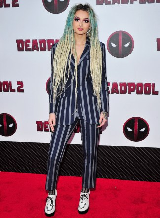 Zhavia
Twentieth Century Fox Presents a Special Screening of 'Deadpool 2', New York, USA - 14 May 2018
"Deadpool 2" New York Screening