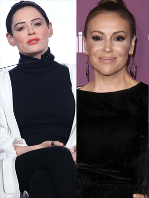 Rose McGowan and Alyssa Milano