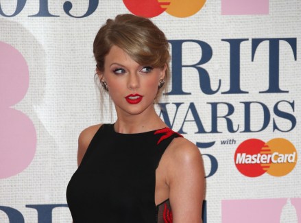 Taylor Swift poses for photographers upon arrival at the Brit Awards 2015 at the 02 Arena in London
Britain Brit Awards 2015 Arrivals, London, United Kingdom - 25 Feb 2015