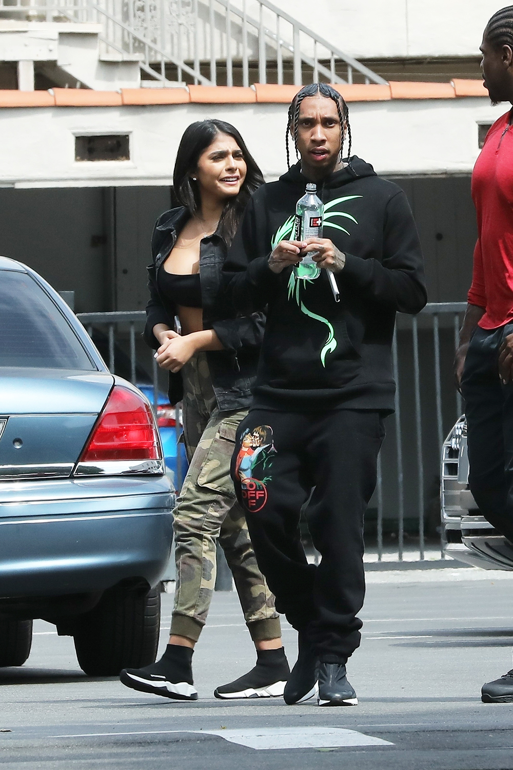 *EXCLUSIVE* Tyga goes shopping with a new girlfriend on Rodeo Drive