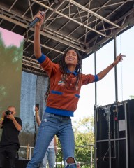 New York Climate Strike as part of Global Climate Strikes. 20 Sep 2019 Pictured: NEW YORK, NY - SEPTEMBER 20: Willow Smith performs on stage during NYC Climate Strike rally and demonstration at Battery Park on September 20, 2019 in New York, NY. Photo credit: Ron Adar / M10s / MEGA TheMegaAgency.com +1 888 505 6342 (Mega Agency TagID: MEGA509499_046.jpg) [Photo via Mega Agency]