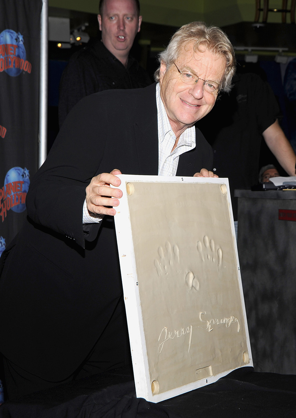 Jerry Springer Planet Hollywood Handprint Ceremony, New York, America - 06 Nov 2008