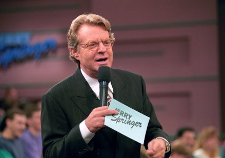 Editorial use onlyMandatory Credit: Photo by ITV/Shutterstock (1266407d)Picture shows - Jerry Springer'The Jerry Springer Show' TV